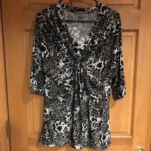 XL leopard print shirt